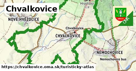 ikona Turistická mapa turisticky-atlas v chvalkovice