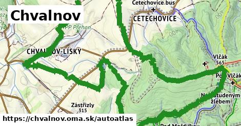 ikona Mapa autoatlas v chvalnov