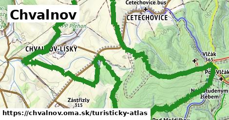 ikona Turistická mapa turisticky-atlas v chvalnov