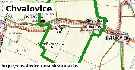 ikona Mapa autoatlas v chvalovice