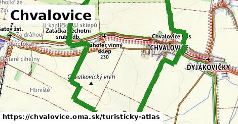 ikona Turistická mapa turisticky-atlas v chvalovice