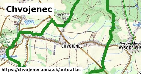 ikona Mapa autoatlas v chvojenec