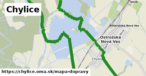 ikona Chylice: 3,1 km trás mapa-dopravy v chylice