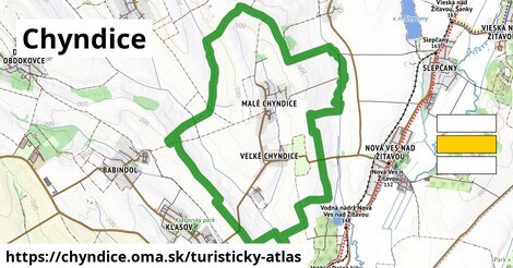 ikona Turistická mapa turisticky-atlas v chyndice