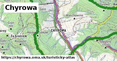ikona Turistická mapa turisticky-atlas v chyrowa