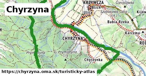 ikona Turistická mapa turisticky-atlas v chyrzyna