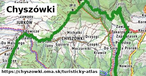 ikona Turistická mapa turisticky-atlas v chyszowki