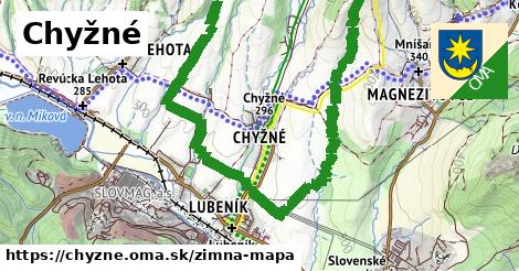 ikona Zimná mapa zimna-mapa v chyzne