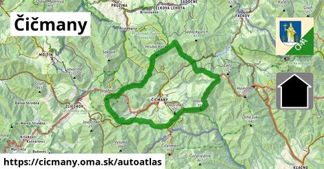 ikona Mapa autoatlas v cicmany