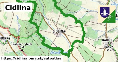 ikona Mapa autoatlas v cidlina