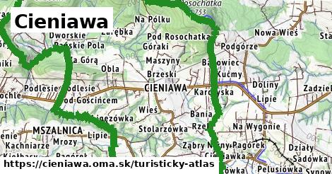 ikona Turistická mapa turisticky-atlas v cieniawa