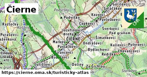 ikona Turistická mapa turisticky-atlas v cierne