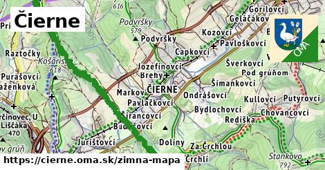 ikona Zimná mapa zimna-mapa v cierne