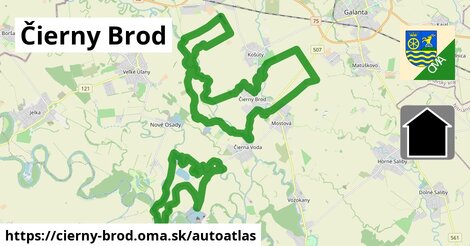 ikona Mapa autoatlas v cierny-brod