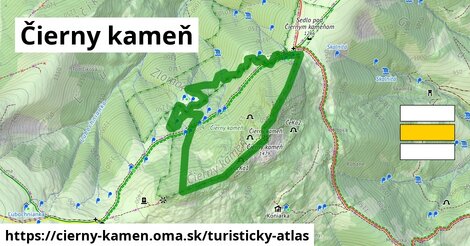 ikona Turistická mapa turisticky-atlas v cierny-kamen