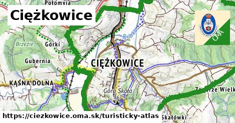 ikona Turistická mapa turisticky-atlas v ciezkowice