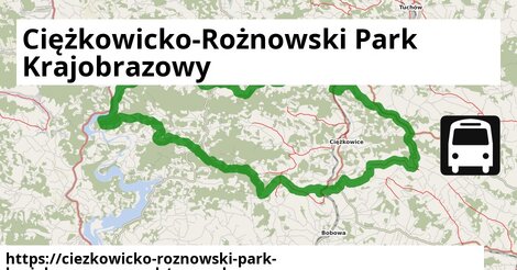 ikona Mapa dopravy mapa-dopravy v ciezkowicko-roznowski-park-krajobrazowy