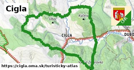 ikona Turistická mapa turisticky-atlas v cigla