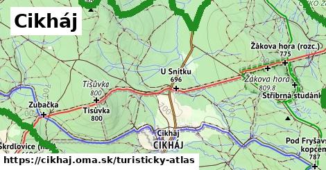 ikona Turistická mapa turisticky-atlas v cikhaj