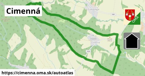 ikona Mapa autoatlas v cimenna