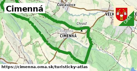 ikona Turistická mapa turisticky-atlas v cimenna