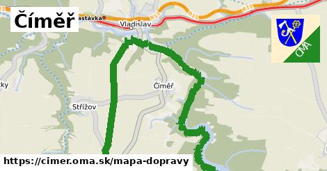 ikona Číměř: 0 m trás mapa-dopravy v cimer