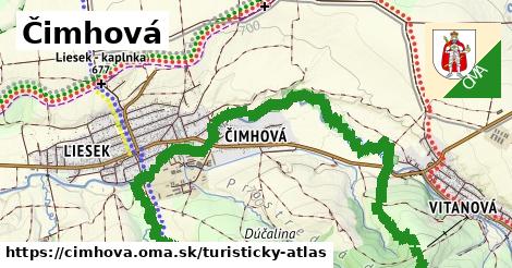 ikona Čimhová: 0 m trás turisticky-atlas v cimhova