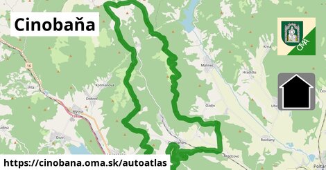 ikona Mapa autoatlas v cinobana