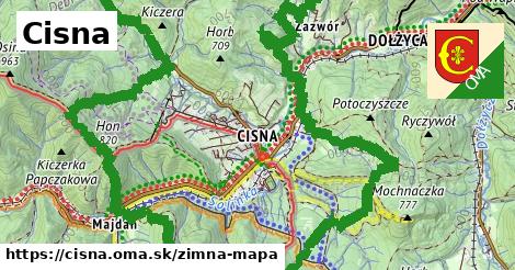 ikona Zimná mapa zimna-mapa v cisna