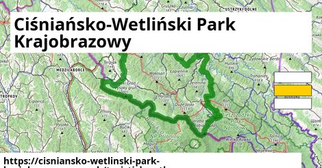 ikona Turistická mapa turisticky-atlas v cisniansko-wetlinski-park-krajobrazowy