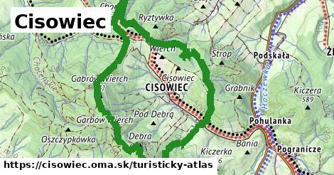 ikona Turistická mapa turisticky-atlas v cisowiec
