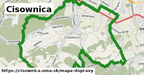 ikona Mapa dopravy mapa-dopravy v cisownica