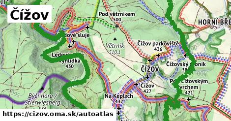 ikona Mapa autoatlas v cizov