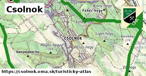 ikona Turistická mapa turisticky-atlas v csolnok