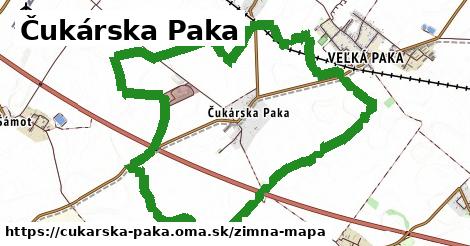 ikona Čukárska Paka: 0 m trás zimna-mapa v cukarska-paka