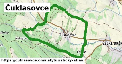 ikona Čuklasovce: 0 m trás turisticky-atlas v cuklasovce