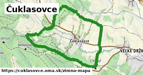 ikona Čuklasovce: 0 m trás zimna-mapa v cuklasovce