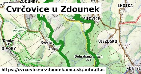 ikona Mapa autoatlas v cvrcovice-u-zdounek