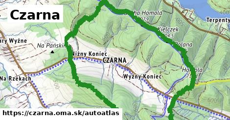 ikona Mapa autoatlas v czarna