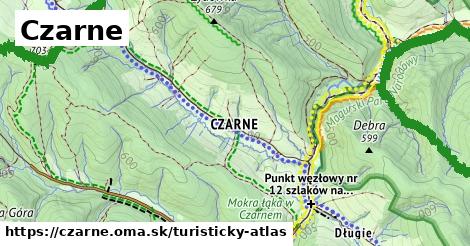 ikona Turistická mapa turisticky-atlas v czarne