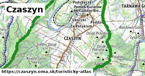 ikona Turistická mapa turisticky-atlas v czaszyn
