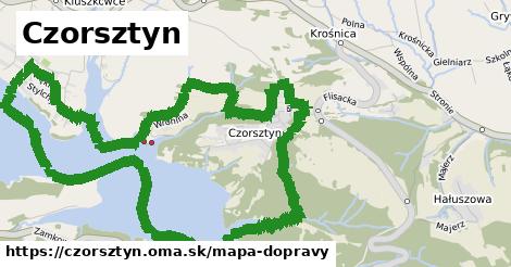 ikona Czorsztyn: 6,6 km trás mapa-dopravy v czorsztyn