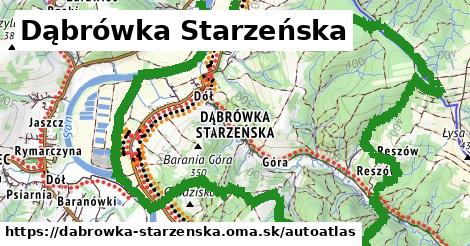 ikona Mapa autoatlas v dabrowka-starzenska