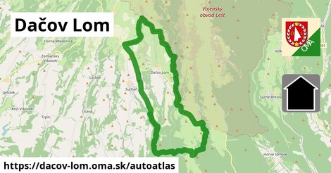 ikona Mapa autoatlas v dacov-lom