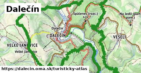 ikona Turistická mapa turisticky-atlas v dalecin