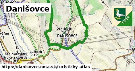 ikona Danišovce: 0 m trás turisticky-atlas v danisovce