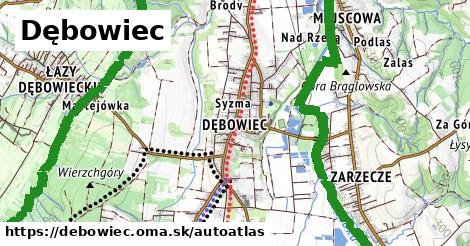 ikona Mapa autoatlas v debowiec