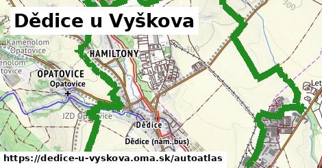 ikona Mapa autoatlas v dedice-u-vyskova