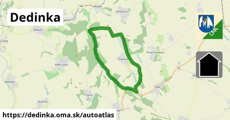 ikona Mapa autoatlas v dedinka