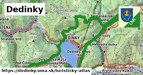 ikona Turistická mapa turisticky-atlas v dedinky